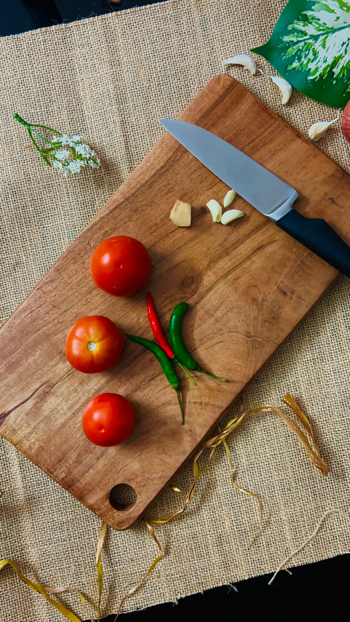 LEMONGINGER Rectangular Wooden Chopping Board | Cutting Board | Serving Board