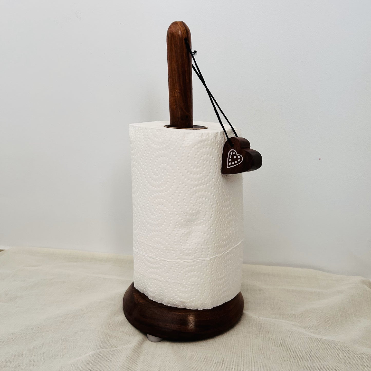 LEMONGINGER Wooden Paper Towel Holder | Kitchen Towel Holder | Paper Napkin Tissue Roll Stand